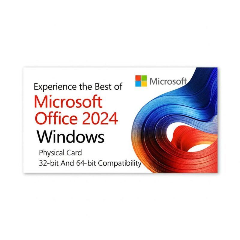 Trải nghiệm Microsoft Office 2024 tốt nhất cho Windows (Thẻ vật lý) Tương thích 32-bit và 64-bit