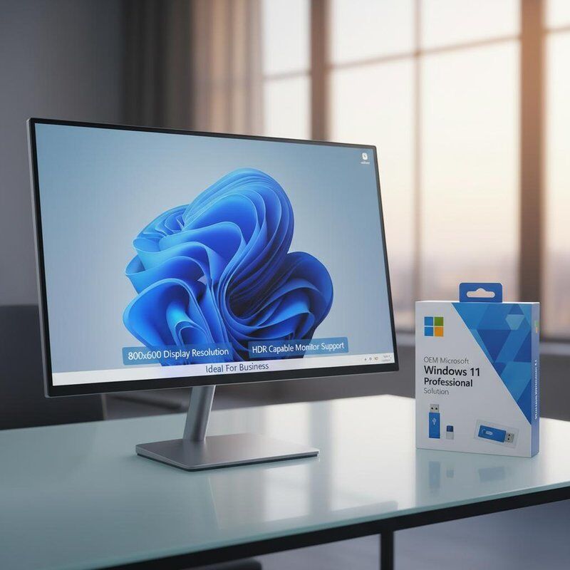 Giải pháp OEM Microsoft Windows 11 Professional có độ phân giải màn hình 800x600 và hỗ trợ màn hình có khả năng HDR lý tưởng cho doanh nghiệp